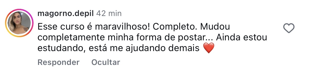 Depoimento de aluna: finalizei o curso e já estou colocando em prática